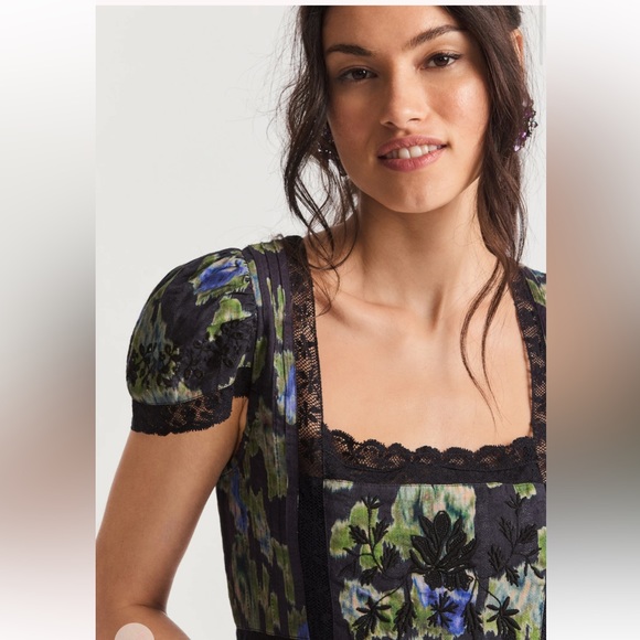 NTW LoveShackFancy Nutmeg Mini Dress size 4 - Picture 2 of 5